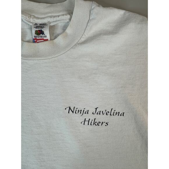 Ninja Javelina Hikers XL Thrashed Vintage LS Shirt Made in USA FotL Arizona - Picture 4 of 10